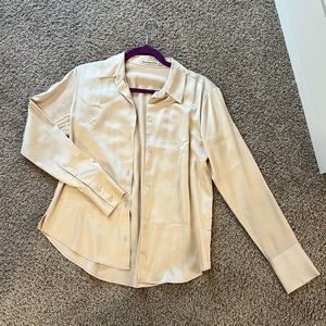 Abercrombie & fitch satin button up